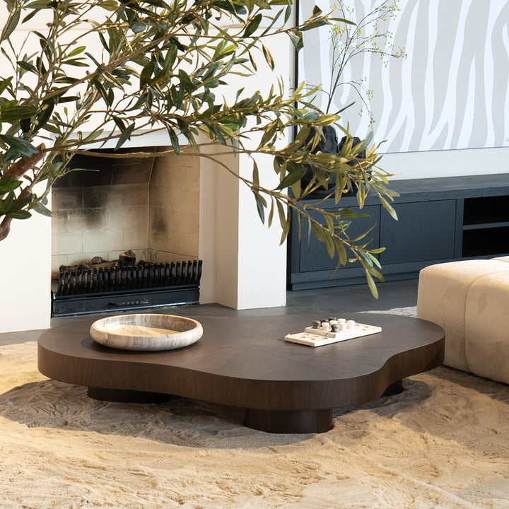 Salontafel Bobbie – walnoot fineer bruin