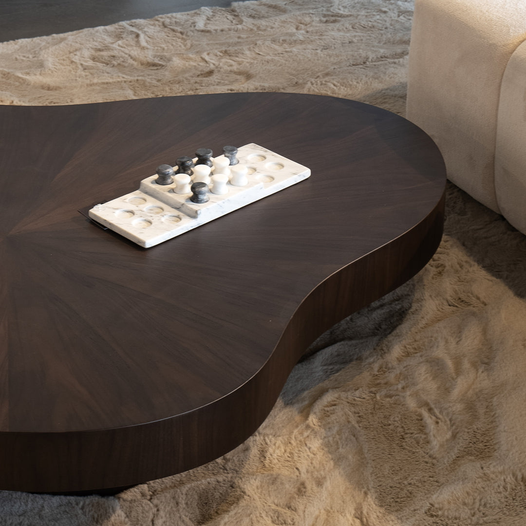 Salontafel Bobbie – walnoot fineer bruin
