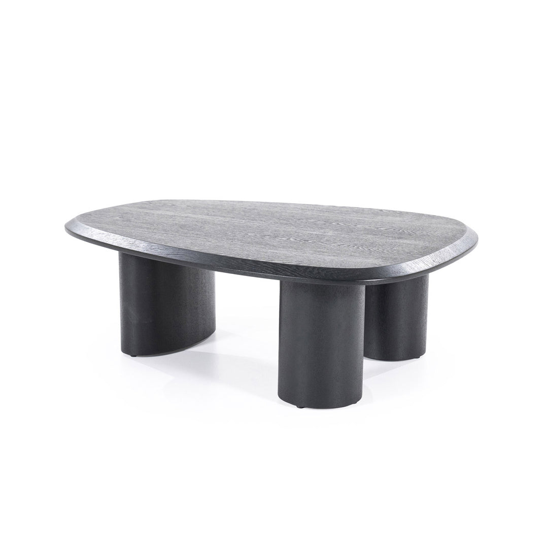 Salontafel Walter – eikenfineer zwart 96x78cm