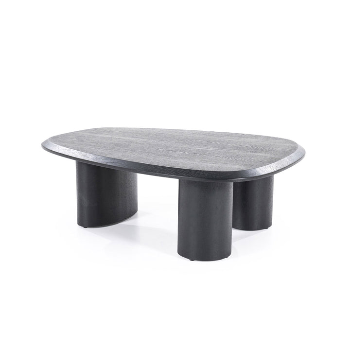 Salontafel Walter – eikenfineer zwart 96x78cm