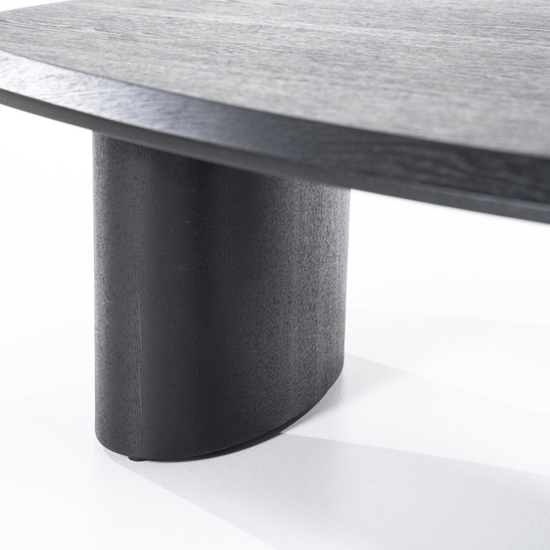 Salontafel Walter – eikenfineer zwart 96x78cm