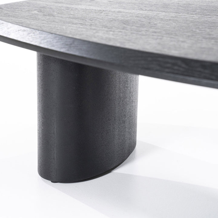 Salontafel Walter – eikenfineer zwart 96x78cm