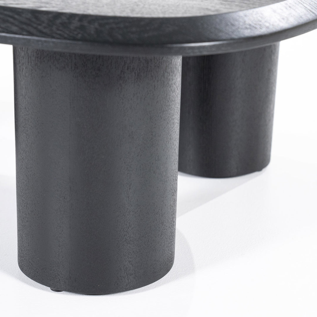 Salontafel Walter – eikenfineer zwart 96x78cm