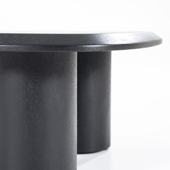 Salontafel Walter – eikenfineer zwart 96x78cm