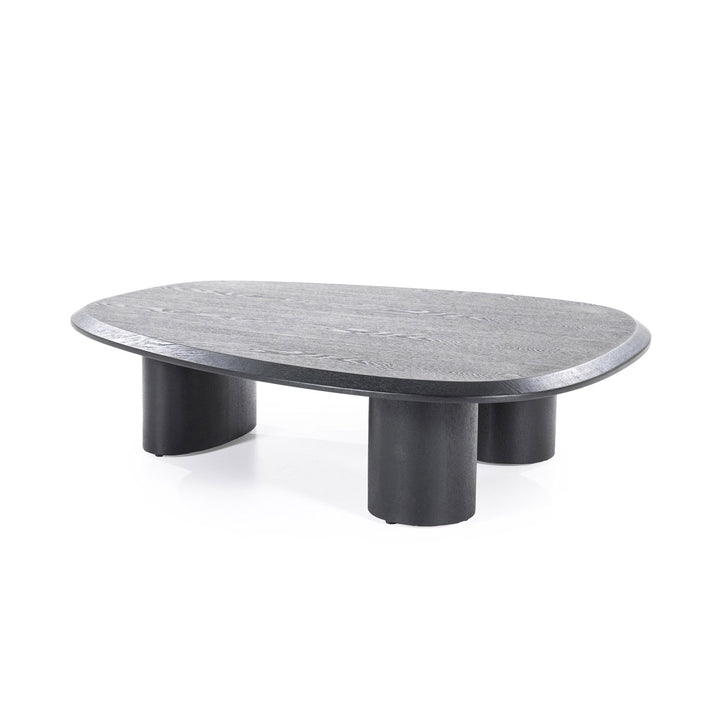 Salontafel Walter – eikenfineer zwart 106x88cm
