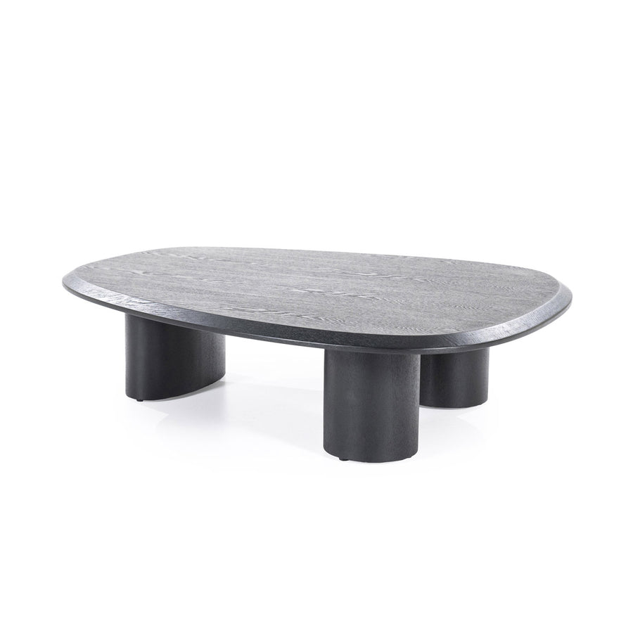 Salontafel Walter – eikenfineer zwart 106x88cm