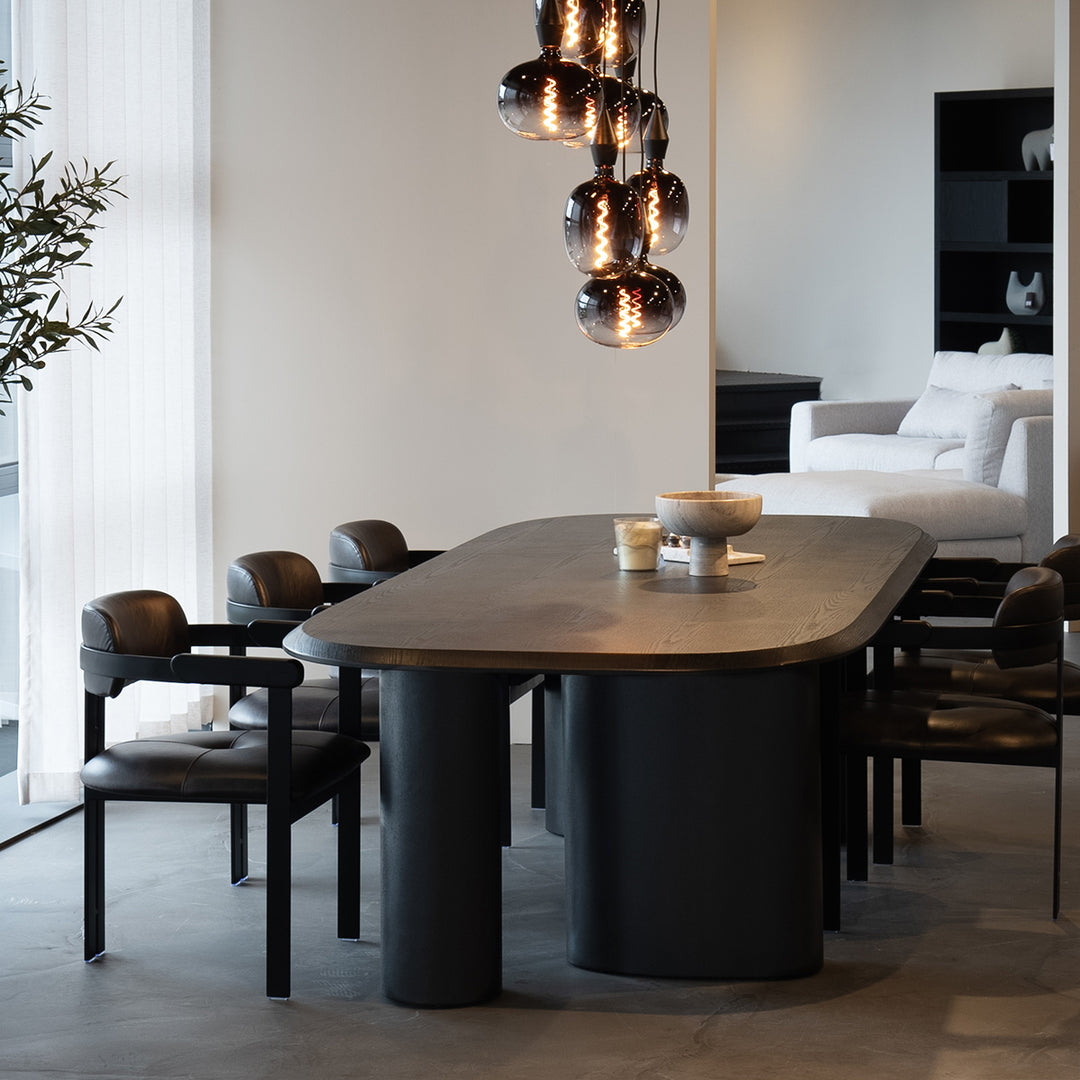Eettafel Walter – eikenfineer zwart 300x120cm