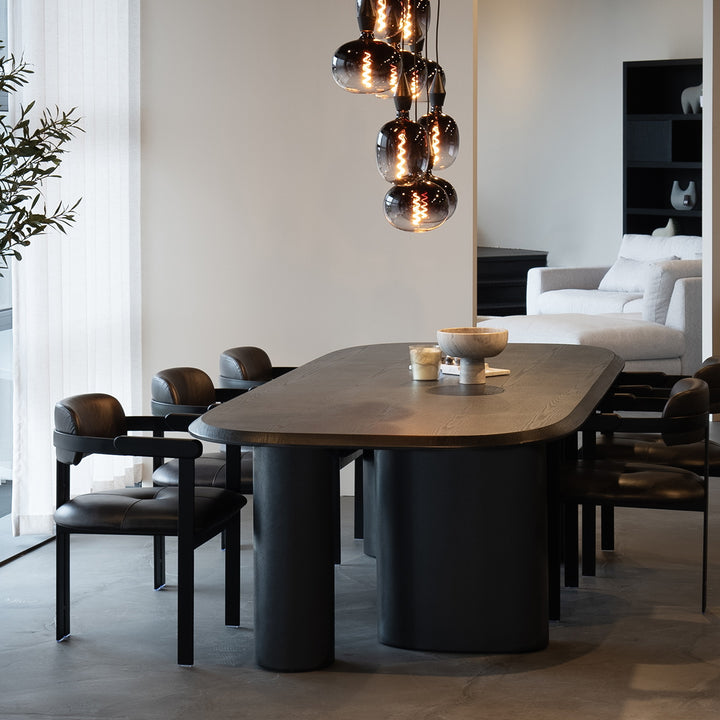 Eettafel Walter – eikenfineer zwart 300x120cm