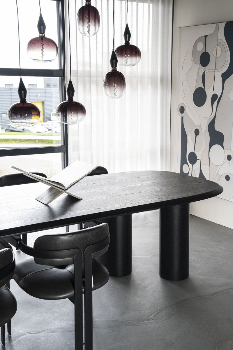 Eettafel Walter – eikenfineer zwart 300x120cm