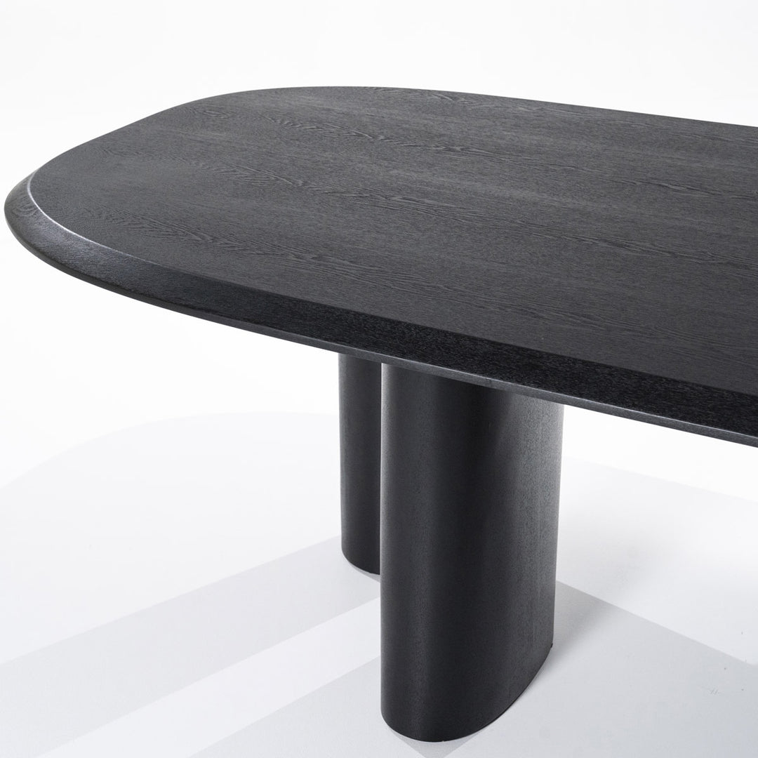 Eettafel Walter – eikenfineer zwart 300x120cm