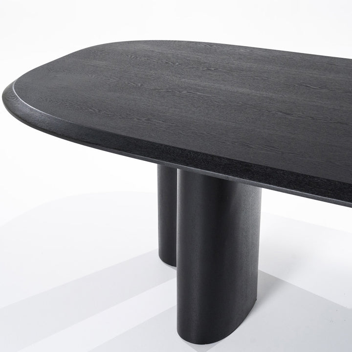 Eettafel Walter – eikenfineer zwart 300x120cm