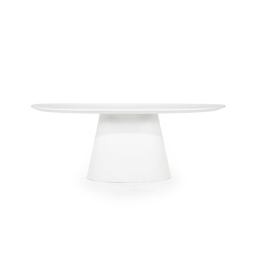 Ovaal Eettafel Elin – magnesium oxide & glasvezel wit 200cm