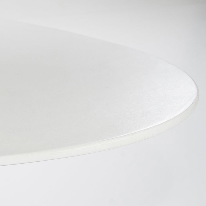 Ovaal Eettafel Elin – magnesium oxide & glasvezel wit 200cm