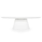 Ovaal Eettafel Elin – magnesium oxide & glasvezel wit 250cm