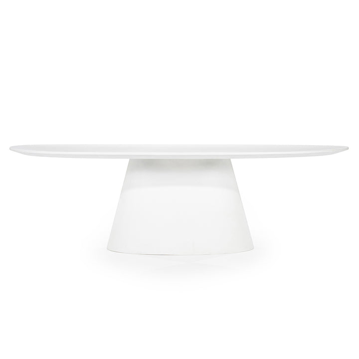 Ovaal Eettafel Elin – magnesium oxide & glasvezel wit 250cm