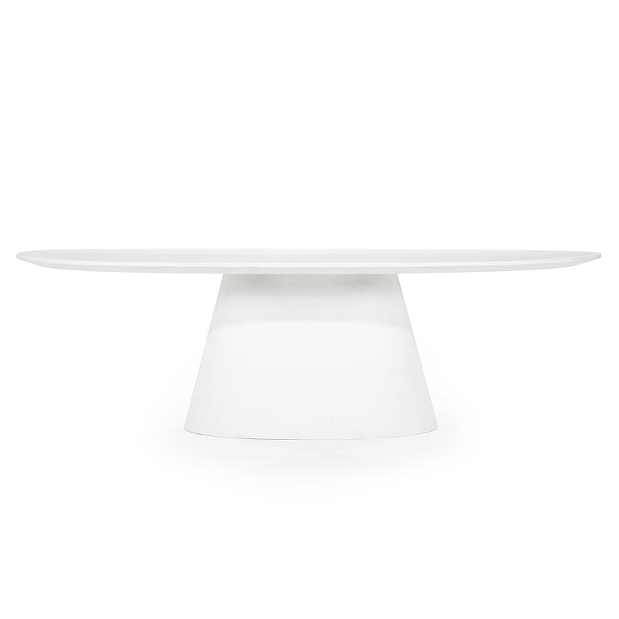 Ovaal Eettafel Elin – magnesium oxide & glasvezel wit 250cm