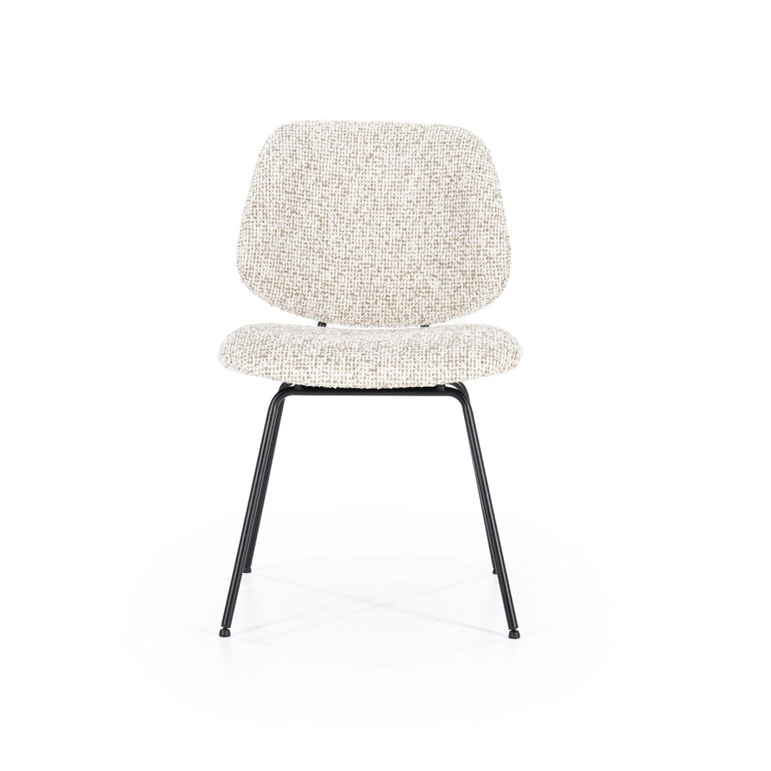 Stoel Jon – stof & metaal beige maywood