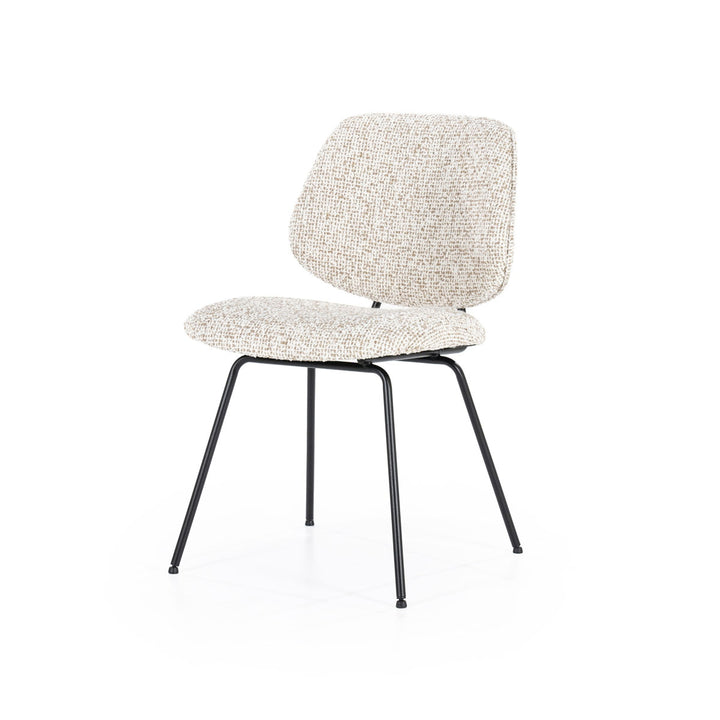 Stoel Jon – stof & metaal beige maywood