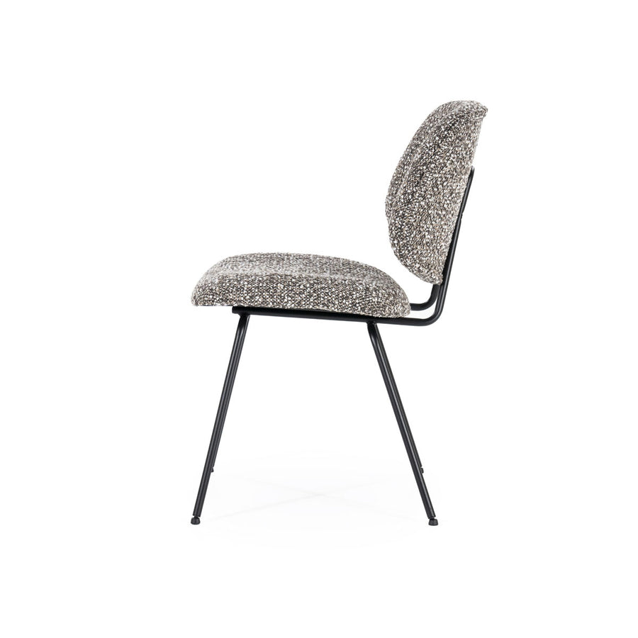 Stoel Jon – stof & metaal taupe maywood