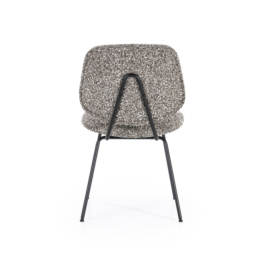 Stoel Jon – stof & metaal taupe maywood