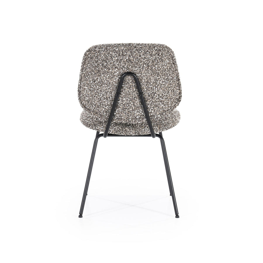 Stoel Jon – stof & metaal taupe maywood