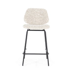 Barstoel Jon – stof & metaal beige maywood