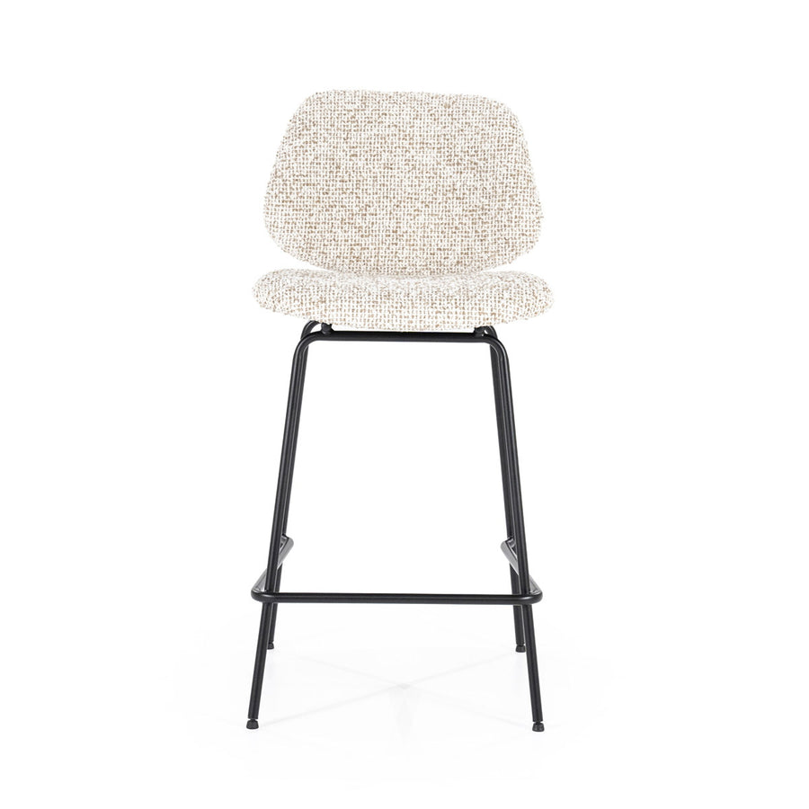 Barstoel Jon – stof & metaal beige maywood