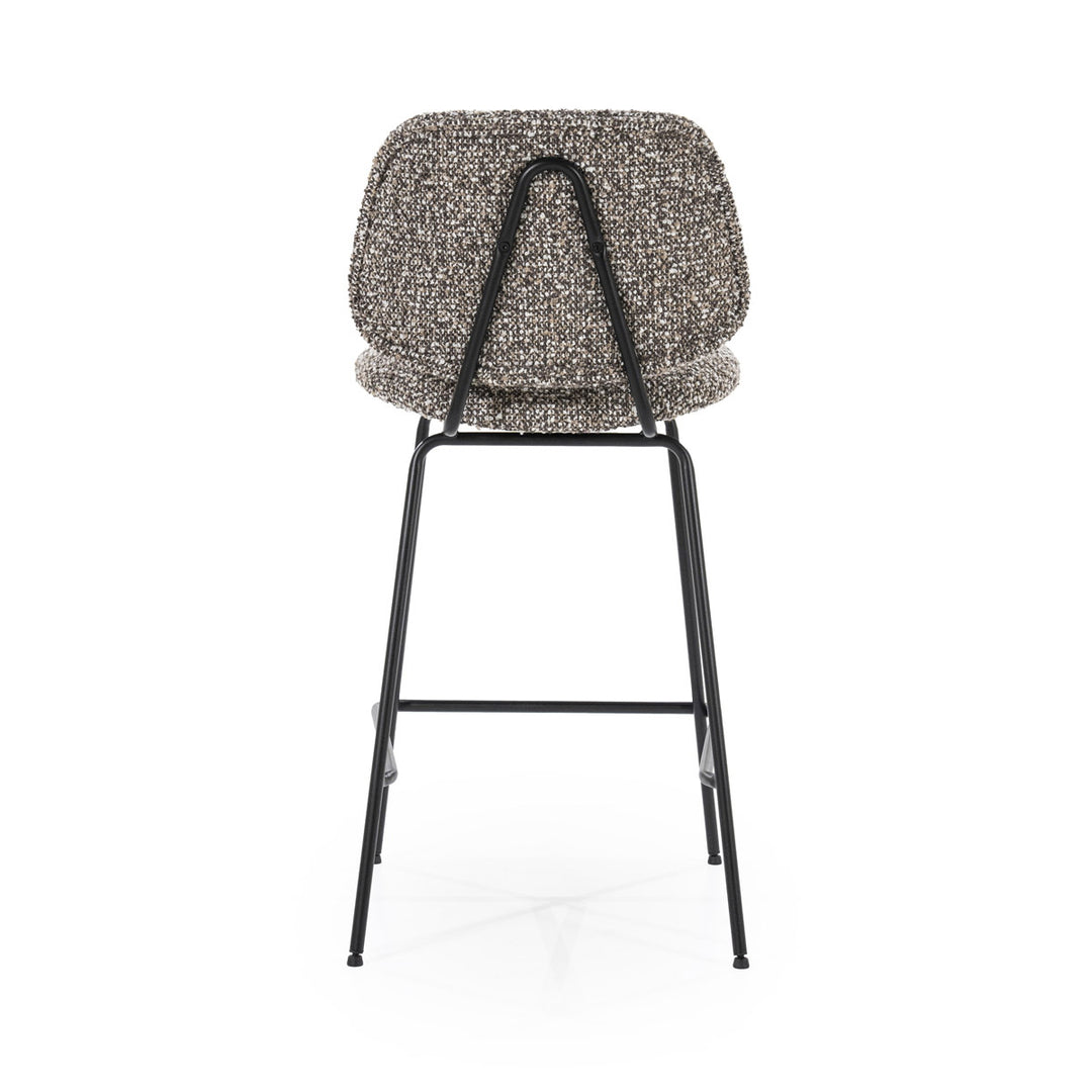 Barstoel Jon – stof & metaal taupe maywood