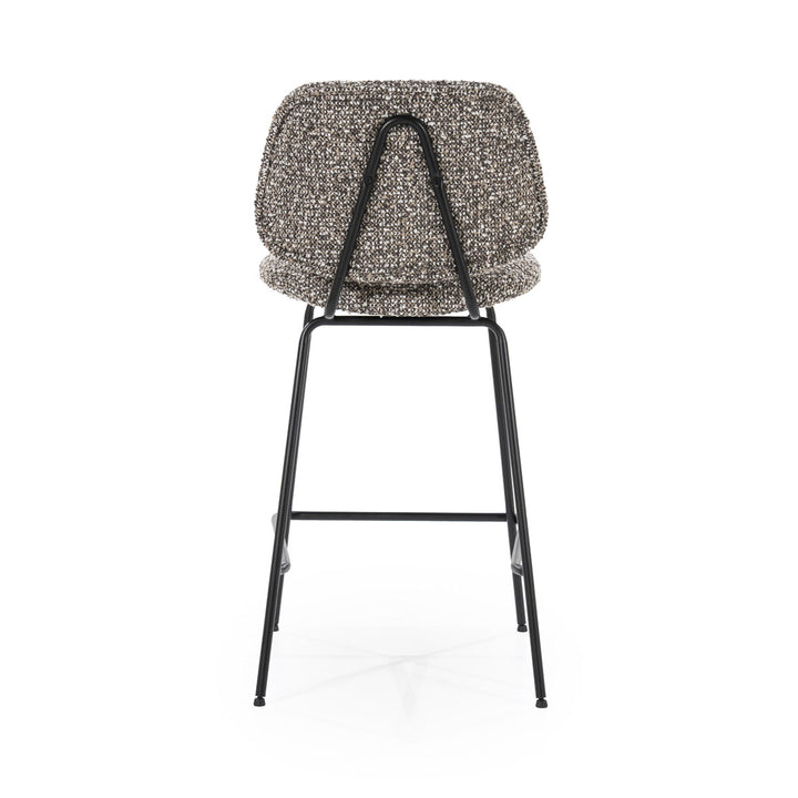 Barstoel Jon – stof & metaal taupe maywood