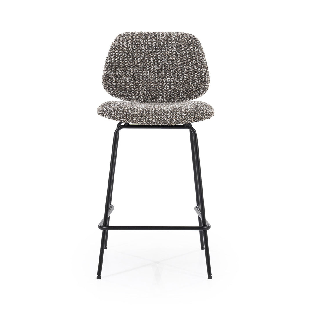 Barstoel Jon – stof & metaal taupe maywood
