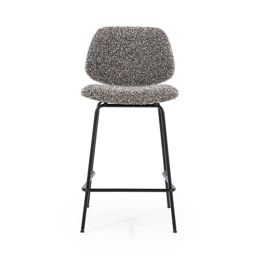 Barstoel Jon – stof & metaal taupe maywood