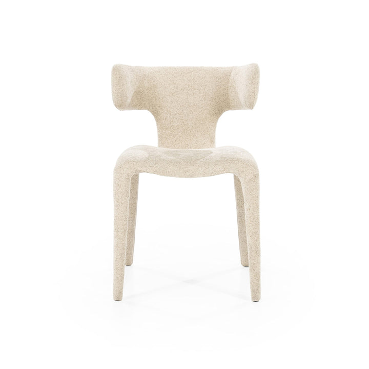 Stoel Dave – stof, metaal & hout taupe porto