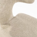 Stoel Dave – stof, metaal & hout taupe porto