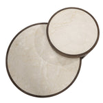 Salontafel set Hazel – mangohout & marmer bruin