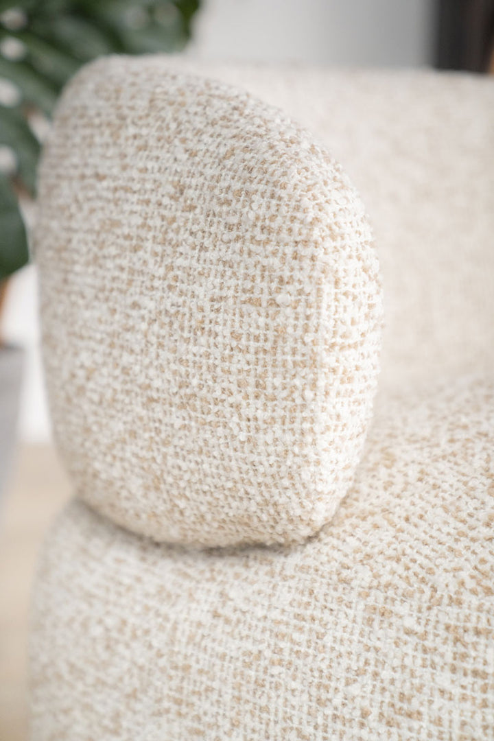 Fauteuil Maeve – stof & metaal beige maywood