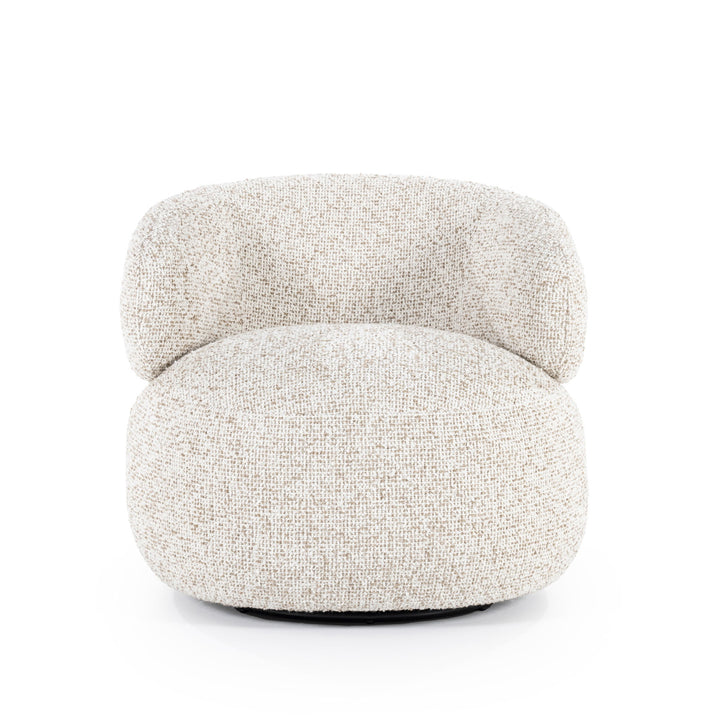 Fauteuil Maeve – stof & metaal beige maywood