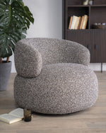 Fauteuil Maeve – stof & metaal taupe maywood