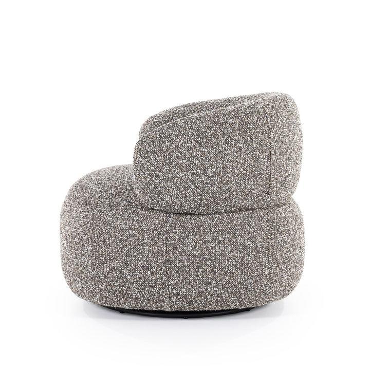 Fauteuil Maeve – stof & metaal taupe maywood