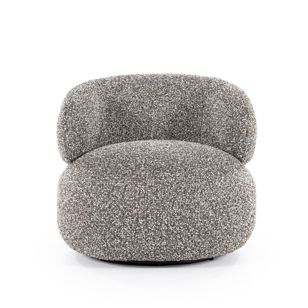 Fauteuil Maeve – stof & metaal taupe maywood