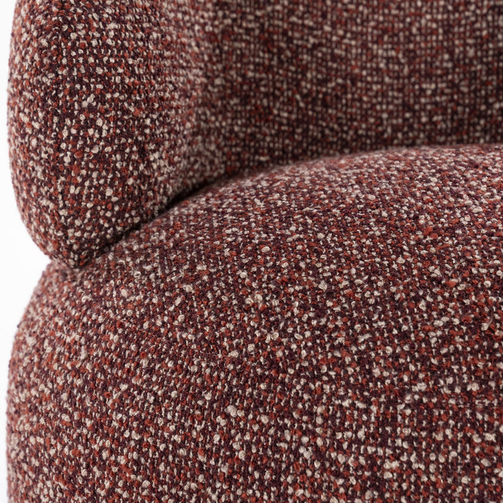 Fauteuil Maeve – stof & metaal rood maywood