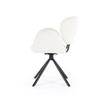 Stoel Rosalin – stof & metaal beige moon