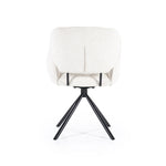 Stoel Rosalin – stof & metaal beige moon
