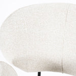 Stoel Rosalin – stof & metaal beige moon