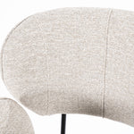 Stoel Rosalin – stof & metaal taupe moon