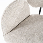 Stoel Rosalin – stof & metaal taupe moon