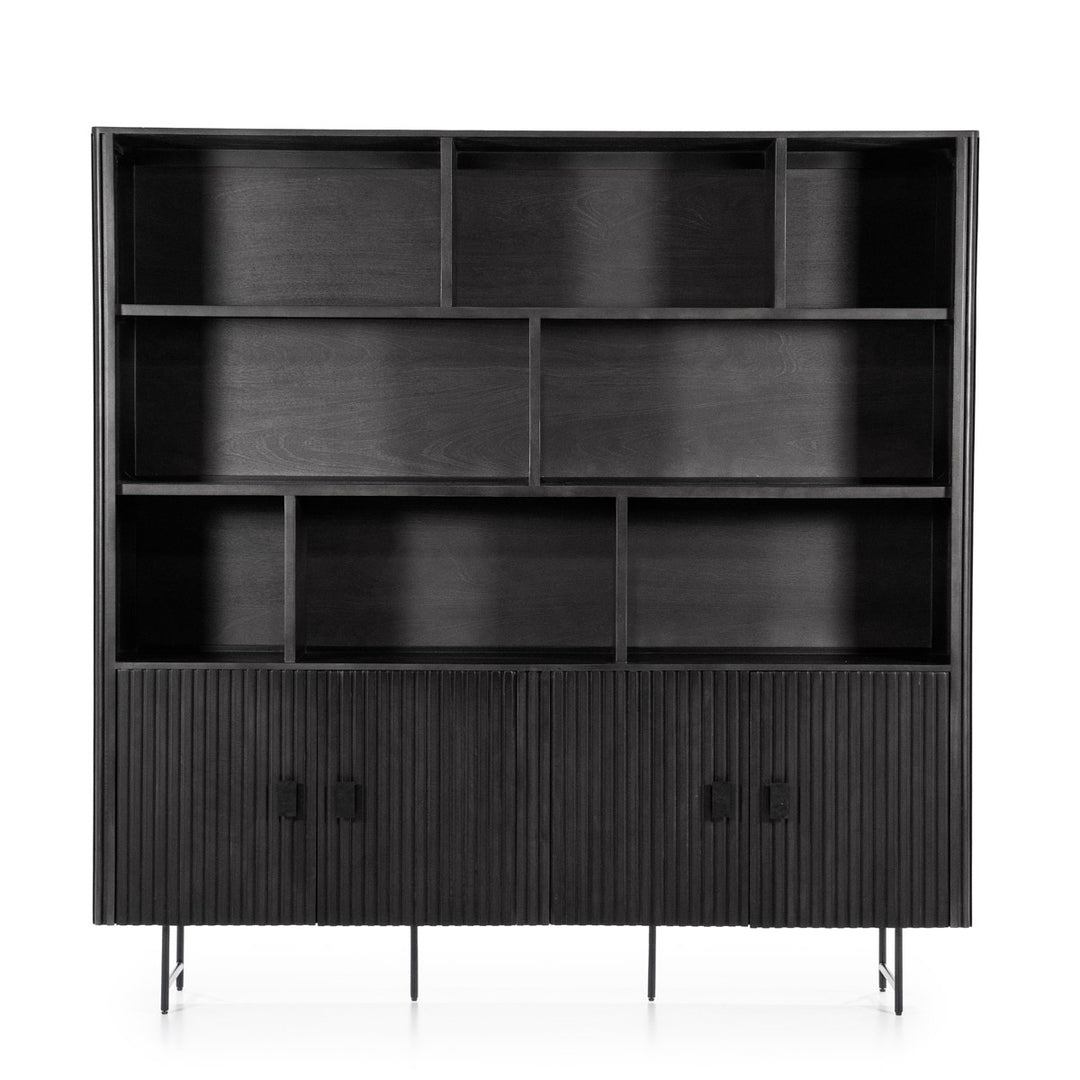 Wandkast Remi – mangohout zwart