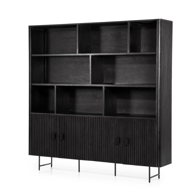 Wandkast Remi – mangohout zwart