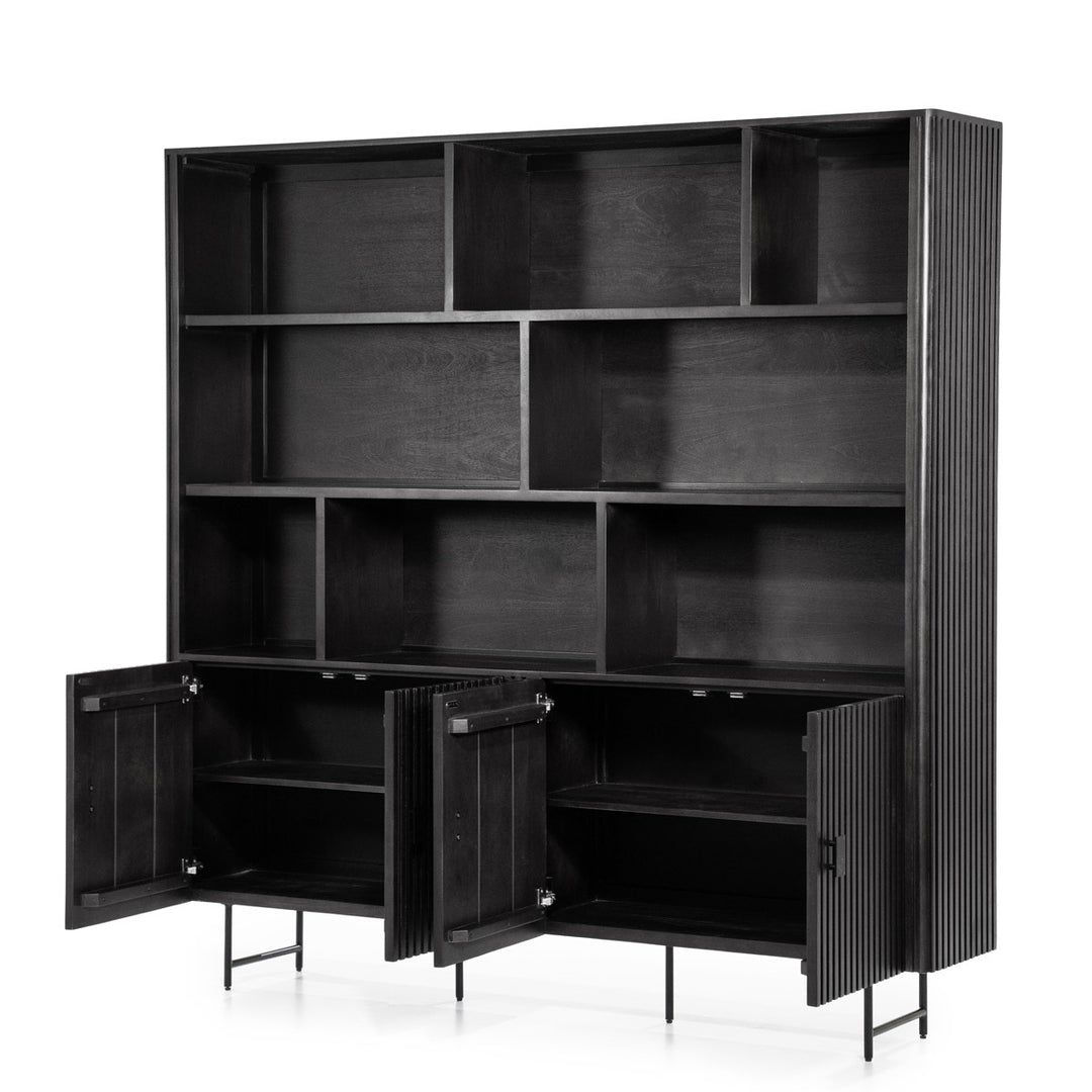 Wandkast Remi – mangohout zwart