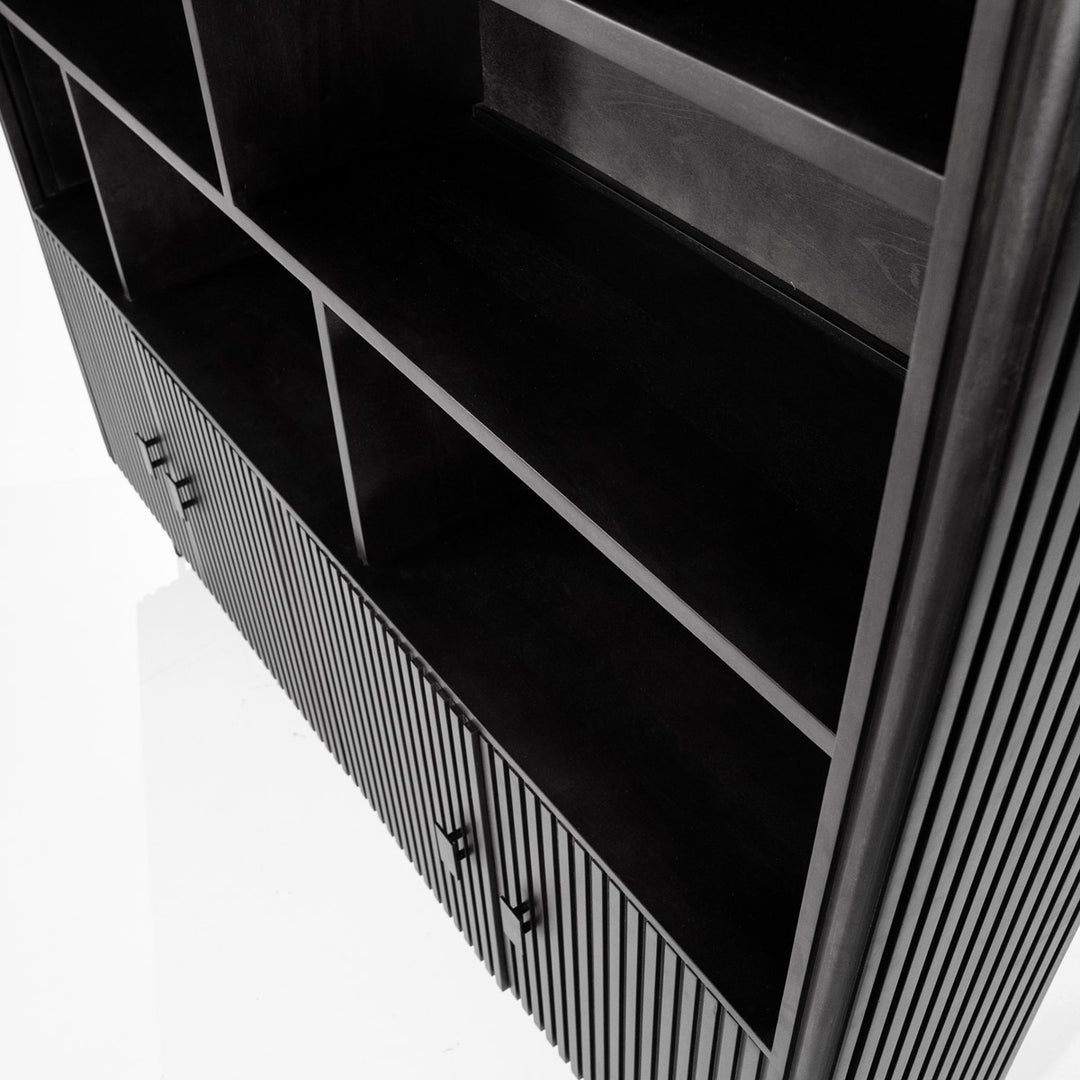Wandkast Remi – mangohout zwart