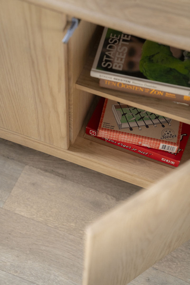 Dressoir Harvey – eikenhout & veneer naturel